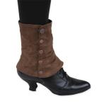 (disco)-Ladies Spats - Brown Suede (One Pair)