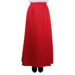 Cotton Twill Walking Skirt - Red