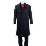 (disco)-Double Breasted Prince Albert Wool Frock