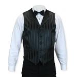 (disco)-Ragtime Vest - Charcoal Stripe