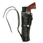 Western Holster - LH Draw - Black Tooled Leather