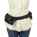 Rover Utility Belt - Polished Black Leather
