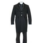(disco)-Griffith Frock Coat - Heather Black