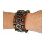 (disco)-Sprocket Brace - Light Brown Leather
