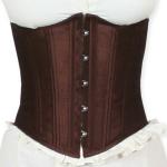 (disco)-Mahogany Satin Corset