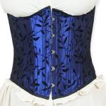 (disco)-Azure Silk Corset