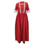 (disco)-Amelia Dress - Cherry Red
