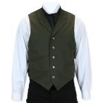  Victorian,Old West, Mens Vests Green Satin,Synthetic,Microfiber Stripe Dress Vests |Antique, Vintage, Old Fashioned, Wedding, Theatrical, Reenacting Costume |