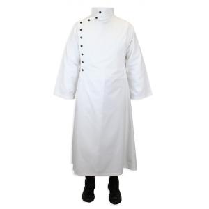  Victorian,Steampunk,Edwardian Mens Coats White Cotton Solid Lab Coats |Antique, Vintage, Old Fashioned, Wedding, Theatrical, Reenacting Costume | Frankenstein,Mad Scientist,Steampunk Gifts,Gifts for Him