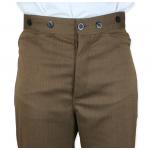 (disco)-Sweeney Trousers - Brown Herringbone