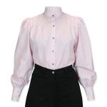 (disco)-Pinstripe Blouse - Pink