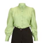 (disco)-Classic Gibson Girl Blouse - Green