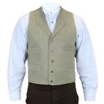 (disco)-Sand Mountain Brushed Cotton Vest - Sage