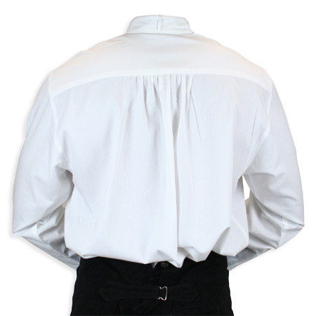 Morgan Pleated Dress Shirt - White