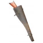 (disco)-Rifle Scabbard - Antique Brown Leather 30/30