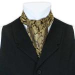 (disco)-Satin Ascot - Protean Gold Paisley