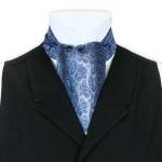 (disco)-Satin Ascot - Protean Blue Paisley