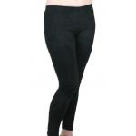 (disco)-Sueded Velvet Leggings - Black