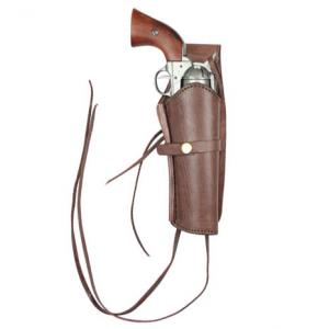  Old West Holsters and Gunbelts Chocolate,Brown Leather Un-Tooled Holsters |Antique, Vintage, Old Fashioned, Wedding, Theatrical, Reenacting Costume |