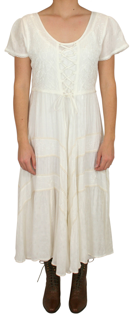 Persephone Cap Sleeve Dress - Off White
