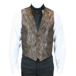 (disco)-Lombard Silk Vest - Burgundy
