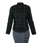 (disco)-Kinsey Military Jacket - Black