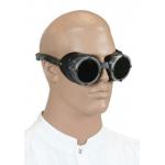 (disco)-Machined Goggles - Antiqued Silver