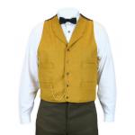 (disco)-Winfield Wool Tweed Vest - Gold