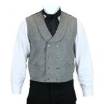 (disco)-Langdon Wool Tweed Vest - Gray