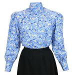 (disco)-Somerset Blouse - Blue Floral
