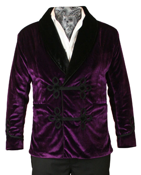 Mens purple best sale velvet jacket