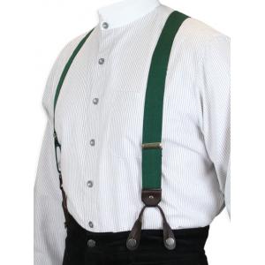  Victorian,Old West,Edwardian Suspenders Green Elastic Y-Back Braces |Antique, Vintage, Old Fashioned, Wedding, Theatrical, Reenacting Costume | Short Suspenders,Dickens