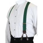  Victorian,Old West,Edwardian Suspenders Green Elastic Y-Back Braces |Antique, Vintage, Old Fashioned, Wedding, Theatrical, Reenacting Costume | Short Suspenders