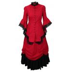 (disco)-Lucille Walking Suit - Red