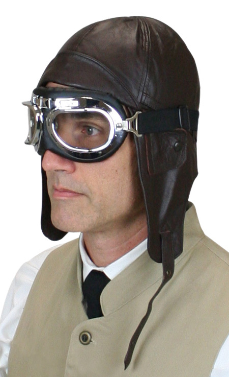 Leather Aviator Helmet