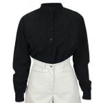 (disco)-Ladies Embroidered Work Shirt - Black