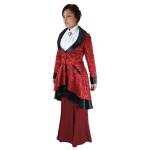 (disco)-Isadora Jacquard Coat - Red