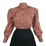 (disco)-Wichita Blouse - Red Plaid