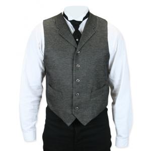  Victorian,Old West,Edwardian Mens Vests Gray Synthetic Solid Dress Vests |Antique, Vintage, Old Fashioned, Wedding, Theatrical, Reenacting Costume |