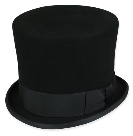 mens white top hat