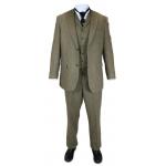 (disco)-Ingram Tweed Suit - Olive