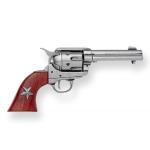 1873 Colt Peacemaker Pistol Replica - Silver w/ Star