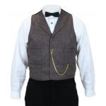 (disco)-Winfield Wool Tweed Vest - Brown