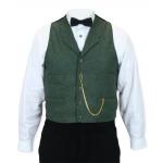 (disco)-Winfield Wool Tweed Vest - Olive