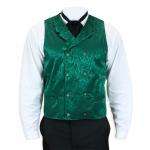 (disco)-Baker City Silk Vest - Hunter Green