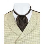 (disco)-Silk Puff Tie - Chocolate