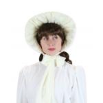 (disco)-Lace Victorian Bonnet - Ivory