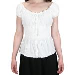 (disco)-Mabel Peasant Blouse - White