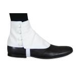 (disco)-Spats, Mens Off White (Pair)