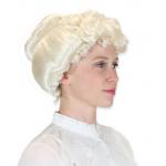  Victorian, Ladies Accessories White Synthetic Hair Wigs |Antique, Vintage, Old Fashioned, Wedding, Theatrical, Reenacting Costume |